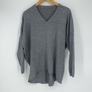 NWT Sundance Catalog Soft Gray V Neck Long Sleeve “Lydelle Sweater”